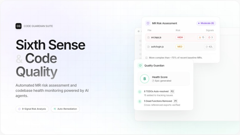 Sixth Sense & Code Quality Guardian agents – screenshot 1