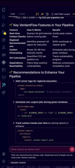 VerdantFlow — Carbon-Aware DevSecOps for GitLab – screenshot 5