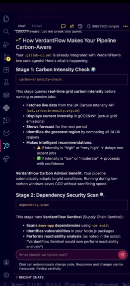 VerdantFlow — Carbon-Aware DevSecOps for GitLab – screenshot 3