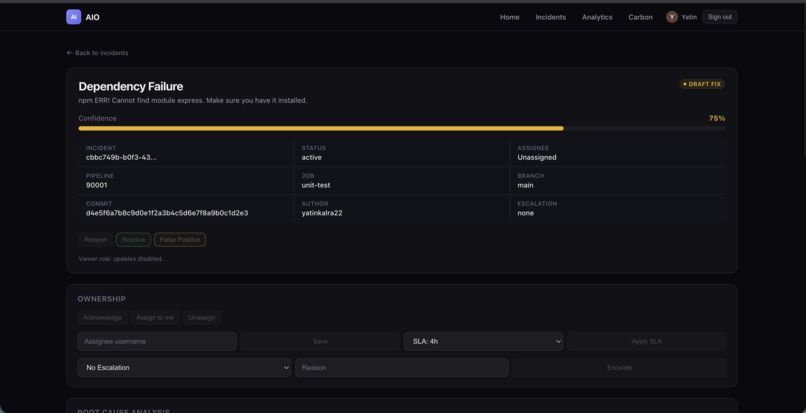 AIO - Autonomous Incident Operator – screenshot 4