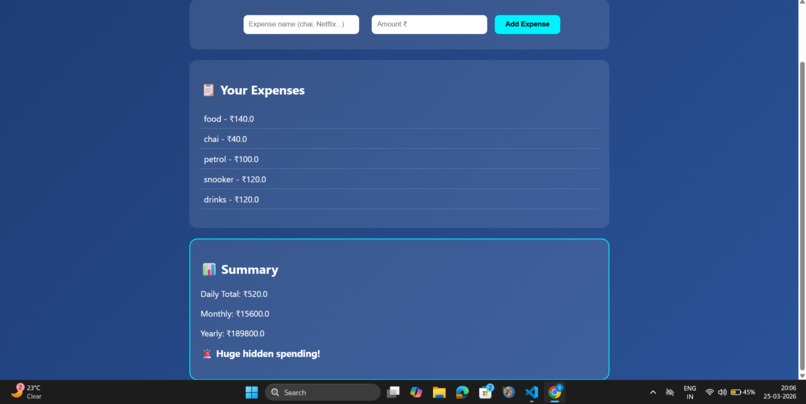 Invisible cost tracker – screenshot 5