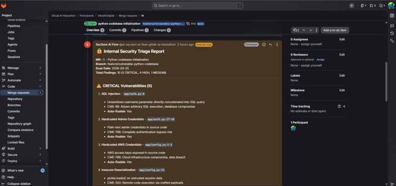 SecSent AI – screenshot 2