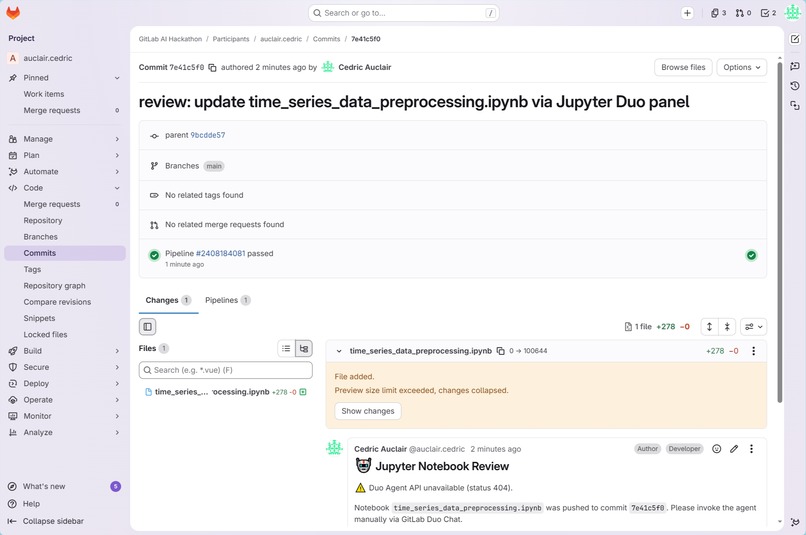 GitLab Duo Notebook Analyzer – screenshot 4