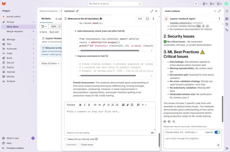 GitLab Duo Notebook Analyzer – screenshot 8