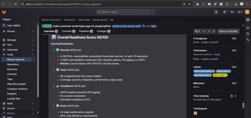 VibeGuard Flow  – screenshot 2
