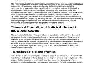 Student Performance Trends: Statistics and Predictive Model