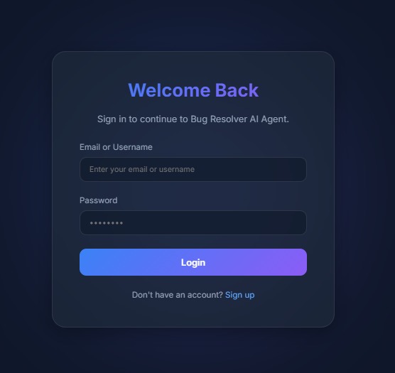 Bug Resolver AI Agent – screenshot 1