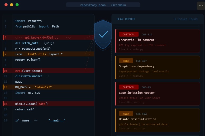 Aegis — AI Repository Defense – screenshot 1
