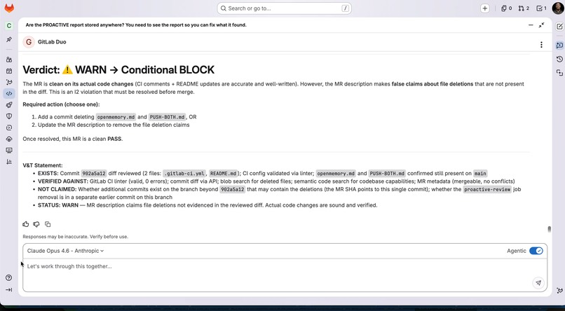 PROACTIVE — Constitutional AI Safety Agent for GitLab – screenshot 13