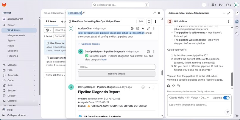 DevOpsHelper – screenshot 2