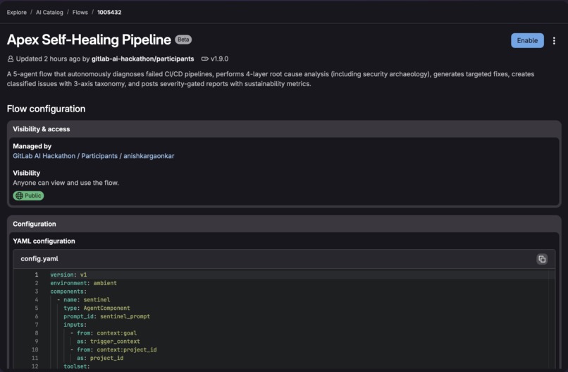 Apex — Self-Healing Pipeline Orchestrator – screenshot 1