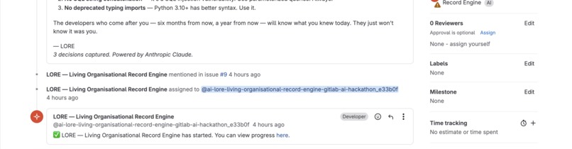 LORE - Living Organizational Record Engine – screenshot 6