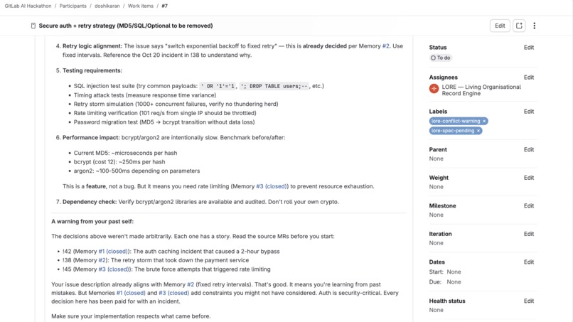 LORE - Living Organizational Record Engine – screenshot 12
