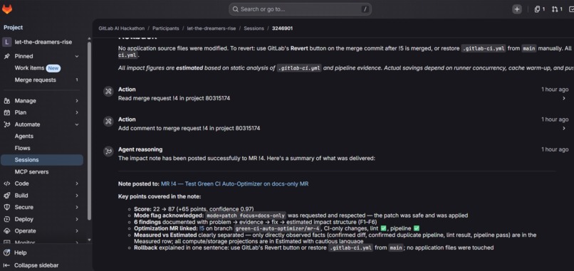 Green CI Auto-Optimizer – screenshot 2