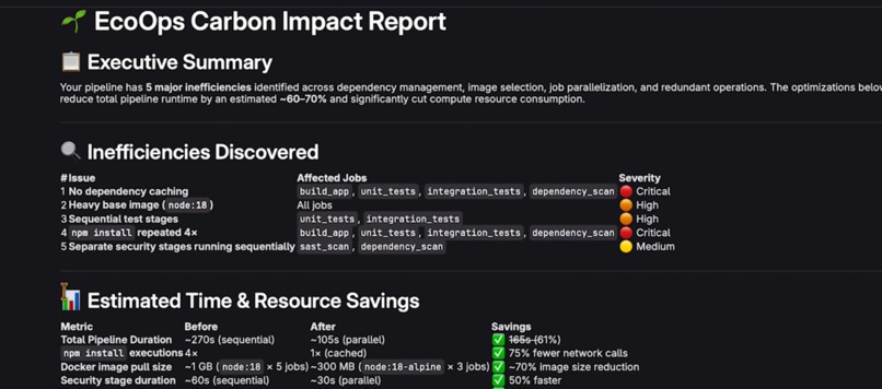 EcoOps Test Optimiser – screenshot 4