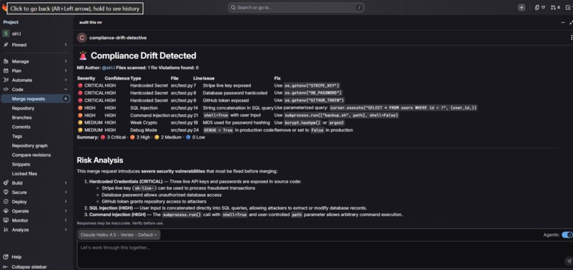 Compliance Drift Detective – screenshot 1