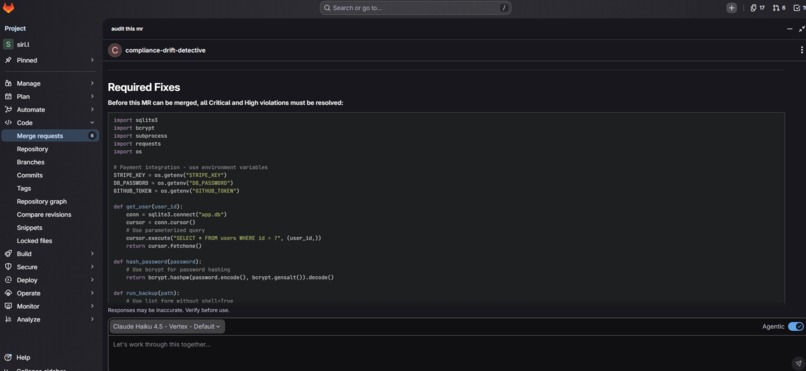 Compliance Drift Detective – screenshot 2