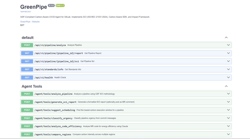 GreenPipe: GSF-Compliant Carbon-Aware CI/CD Agent for GitLab – screenshot 3
