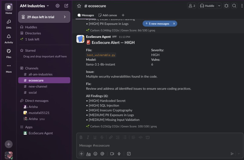 EcoSecure Agent – screenshot 4