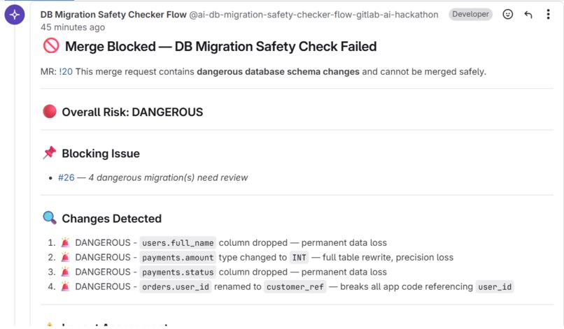 DB Migration Safety Checker – screenshot 2