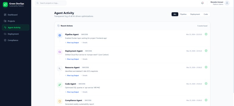 Green DevOps Agent – screenshot 7