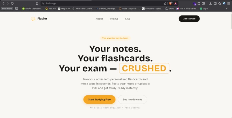 Flasho : AI Flashcard & Mock Test Generator – screenshot 2