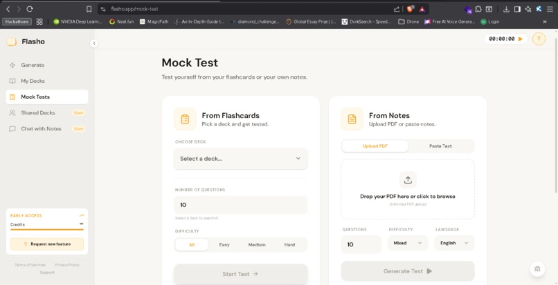 Flasho : AI Flashcard & Mock Test Generator – screenshot 5