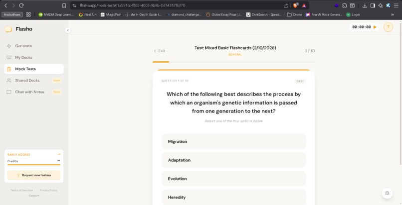 Flasho : AI Flashcard & Mock Test Generator – screenshot 6