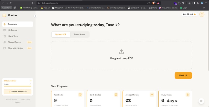 Flasho : AI Flashcard & Mock Test Generator – screenshot 3