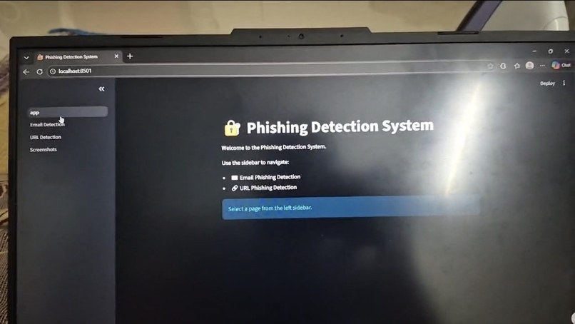 Phishing email detection – screenshot 1