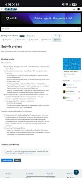 Phishing email detection – screenshot 3
