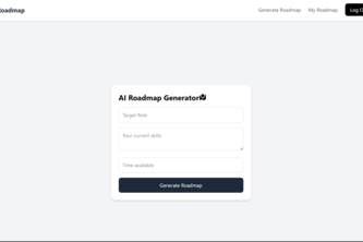 AI Roadmap Generator | Devpost