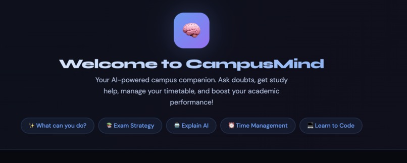 campusmind - an AI driven platform that helps the students.. – screenshot 1