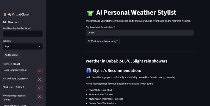 AI Weather Stylist – screenshot 1