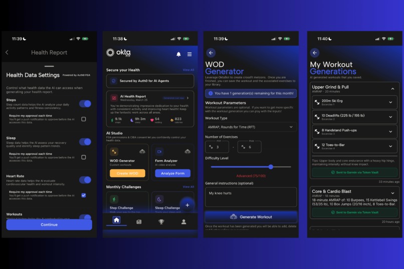 OktaFit – screenshot 1