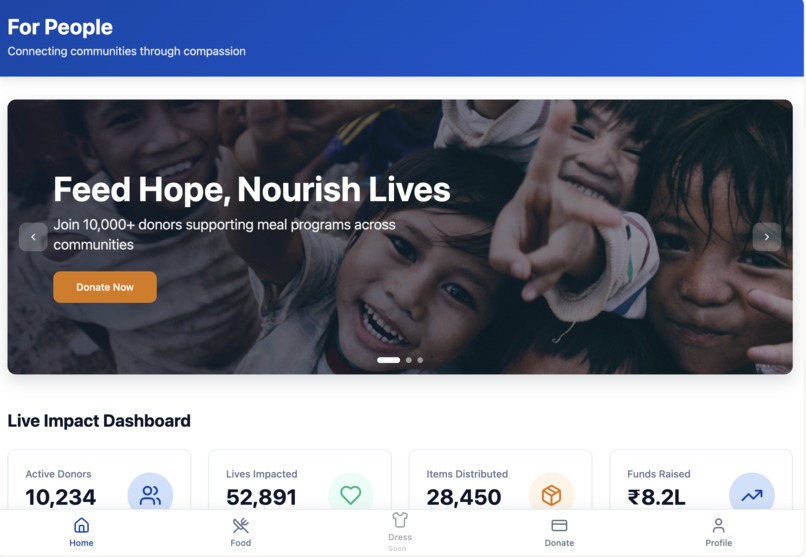 For People is a fully responsive civic-tech platform ... – screenshot 1