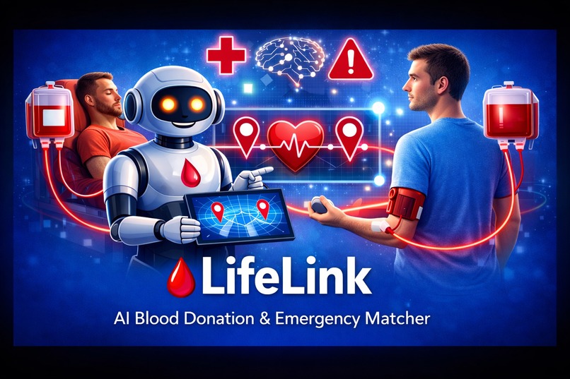 LifeLink – AI Blood Donation & Emergency Matcher – screenshot 1