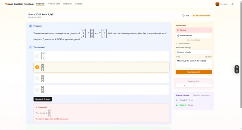 Wrong Question Notebook – screenshot 3