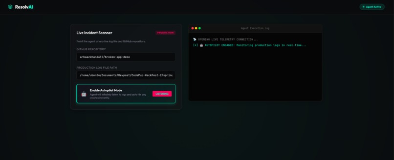 ResolvAI: The Autonomous 24/7 SRE Agent – screenshot 4