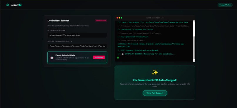 ResolvAI: The Autonomous 24/7 SRE Agent – screenshot 6