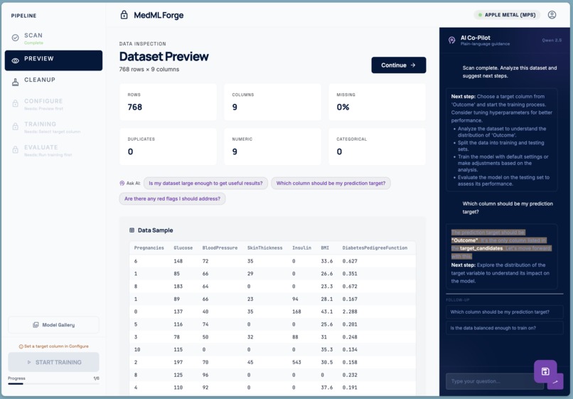 MedML – screenshot 2