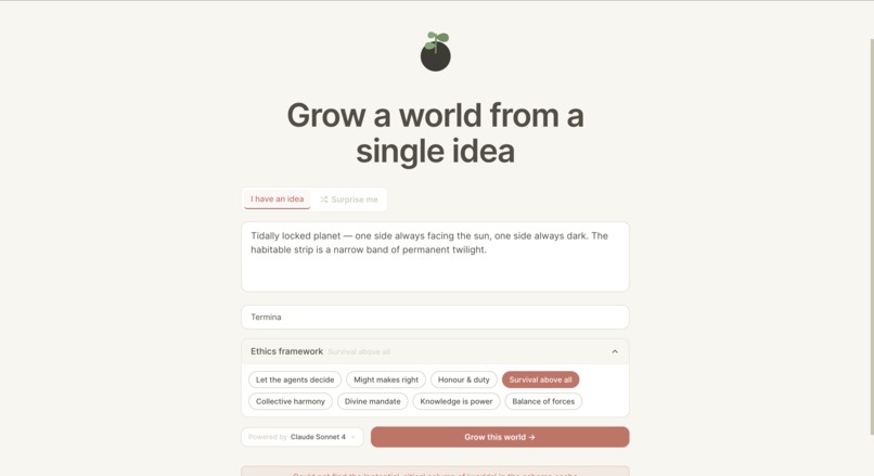 WorldSeed – screenshot 2