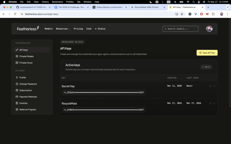 RecycleMate – AI-Powered Waste Sorting Assistant – screenshot 1