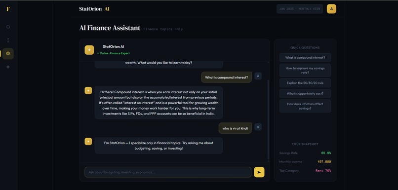 Statorion AI-Smart Finance Assistant – screenshot 6