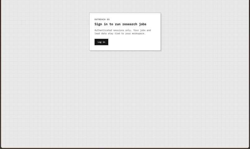 Outreach OS – screenshot 1