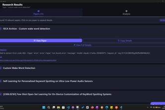 Deep academic research agent
