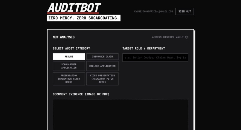 Audit Bot – screenshot 1