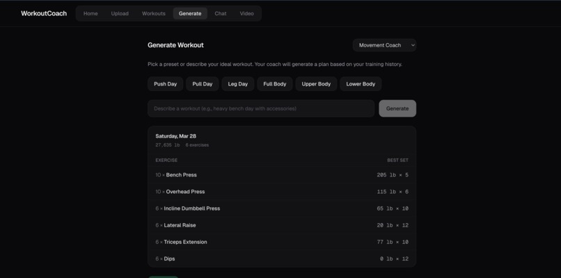 Workout Coach – screenshot 5