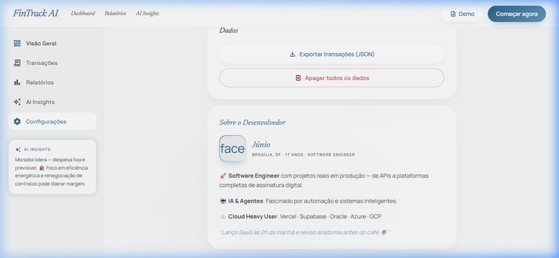 FinTrack AI – screenshot 2