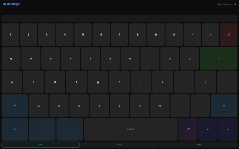 AirKeys – screenshot 2